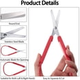 thumbnail image 4 of 10 Pieces Loop Scissors Adaptive Cutting Scissors Loop Handle Self-Opening Scissors Colorful Grip Scissors for Kids Adults Supports Elderly Needs, 4 of 7