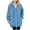 Blue, variant on Womens Zip up Fleece Sweatshirt Hoodie with Pockets Winter Warm Raglan Long Sleeve Fuzzy Hooded Jacket Coats New Windbreaker Jacket Women Plus Size Pinky S