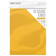Craft Perfect Weave Textured Classic Card 8.5"X11" 10/Pkg-Mustard Yellow