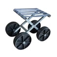 thumbnail image 1 of Taburete de jardinería, silla con ruedas pequeña, silla de granjero, taburete de trabajo agrícola resistente, asiento de trabajo para viajes al aire l, 1 of 8