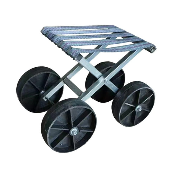 Taburete de jardinería, silla con ruedas pequeña, silla de granjero, taburete de trabajo agrícola resistente, asiento de trabajo para viajes al aire l