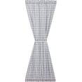 thumbnail image 5 of VHC Brands Sawyer Mill Plaid Cotton Farmhouse Curtains Rod Pocket Tie Back(s) Door Panel, Blue, 5 of 7