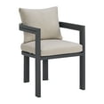 thumbnail image 3 of Fresca 6PC Standard Height Dining Set in Dark Grey Table  Four Chairs and Bench, 3 of 7