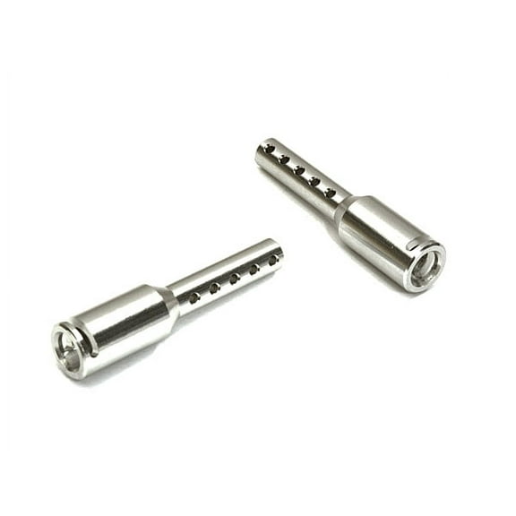 Integy RC Toy Model Hop-ups C27290SILVER Billet Machined Alloy 5.5mm Size Body Post Extenders  35mm