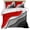 Red, variant on 3 Piece Red Black Ombre Duvet Cover Set Queen Size,Microfiber Comforter/Quilt Cover with Corner Ties and 2 Pillowcases,Modern Geometric Abstract Aesthetics Cream Soft Bedding with Zipper Closure