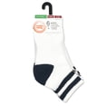 thumbnail image 2 of Wonder Nation Boys Sport Ankle Socks, 6-Pack, Sizes S-L, 2 of 12