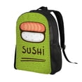 thumbnail image 2 of Rocae Fresh Sushi print Computer bag with separate compartment, suitable for 15 inch laptop backpack, gift for men and women, 2 of 8