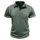 thumbnail image 2 of pstuiky camisetas camisas para hombre, Camiseta deportiva informal de manga corta con bolsillos para hombre, color liso, para entrenamiento físico ropa de hombre m, 2 of 9