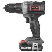 XtremepowerUS 20V Cordless Drill Brushless Driver 2000mAh 500 In-lbs Torque, 22+1 Torque, tra Fast Charger 2.0A w/Auxiliary Handle + Bag