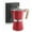 Red, variant on Sivaphe Aluminum Moka Pot 3 Espresso Cups, Percolator Espresso and Coffee Maker, Portable Stovetop Italian and Cuban Café Brewer for Home and Camping White