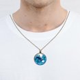 thumbnail image 4 of Dolphin Necklace Personalized Custom Photo Round Pendant Adjustable Stainless Steel Necklaces with Gift Box for Men Women Mothers Valentine's Jewelry Gift, 4 of 6