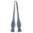 thumbnail image 2 of Jacob Alexander Men's Self Tie Freestyle Floral Bow Tie - Slate Blue, 2 of 7