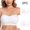 White, variant on Aboser Womens 2 Pcs Strapless Bra with Clear Back Invisible Strap Bandeau Bras Push Up Padded Backless Bralettes Stretchy Non-Slip Silicone Bras