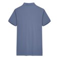 thumbnail image 6 of ZRBYWB Mens Shirts Mens Summer Cotton Fashion Poster Holiday Beach Lapel Solid Short Sleeve Shirt Mens Polo Shirts, 6 of 8