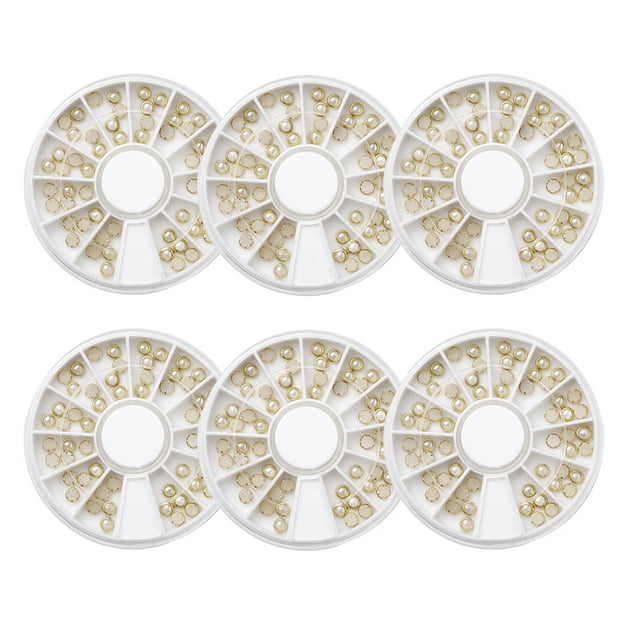 Perlas Set För Nageldekoration Pärlor - Lätt Applicering - Blandning av Mönster - Perfekt Design för Naglar - Mångsidig Användning Levamdar CPB-US-HPP182-4