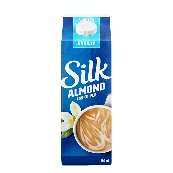 Silk Almond for Coffee, Vanilla Flavour, Plant Based Dairy Free Coffee Creamer, 890ml Coffee Creamer