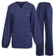 thumbnail image 1 of Traje de Enfermería Uniforme de Enfermera Transpirable Dentista Médicos Salón Camisa Pantalones Ropa ConjuntoMujeres Manga Larga M, 1 of 8