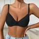 thumbnail image 5 of Mujeres de Color Sólido Cuatro Filas Ajustable Inalámbrico Sujetador Levantamiento Reunión Plegable Sagging para el Uso Diario, Ropa Interior de Nylon Cómoda, 5 of 6