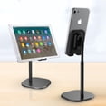 thumbnail image 5 of GETAJGHSD 1Set Mobile Phone Stand for Desktop Use with Black ABS Metal for Smartphones, 5 of 8