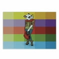thumbnail image 1 of Colorful Cutting Board, Cartoon Fox with Fashion Clothes in Human Form Hipster Animal Colorful Print, Decorative Tempered Glass Cutting and Serving Board, Small Size, Multicolor, by Ambesonne, 1 of 1
