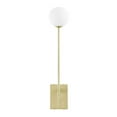 thumbnail image 4 of Modway Riva White Globe Wall Sconce in Satin Brass, 4 of 8