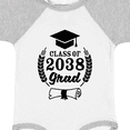 thumbnail image 4 of Inktastic Class of 2038 Grad with Diploma and Graduation Cap Boys or Girls Baby Bodysuit, 4 of 5