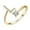 L, variant on BGZLEU Initial Letter Ring for Women Golden Stackable Alphabet Rings with Initial Adjustable Crystal Inlaid Initial Rings(L)