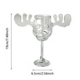 thumbnail image 2 of Christmas Vacation Moose Mug, Clear Thick Glass Christmas Eggnog Mug, National Lampoon’s Style Festive Eggnog for Holiday Birthday Home Xmas Decor, 2 of 6