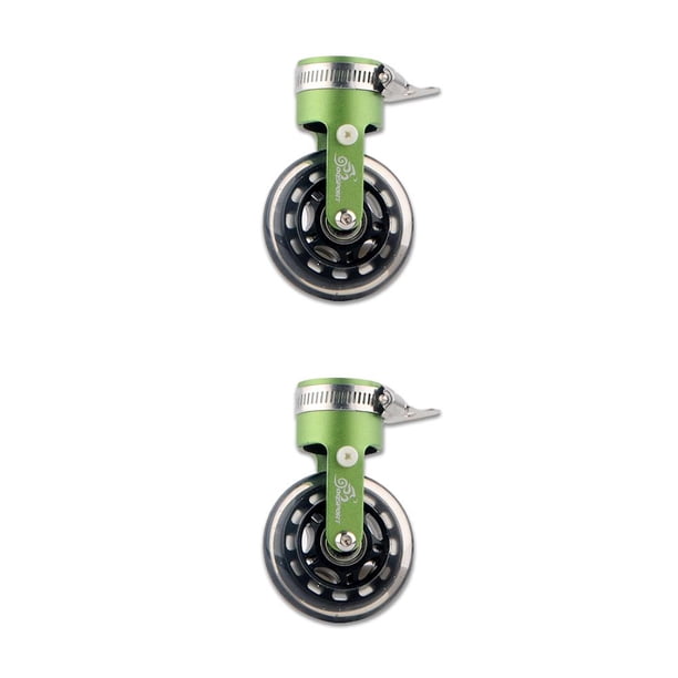 Eigraketly Bicicleta plegable de aleación de aluminio tubo de asiento de rueda giratoria Universal incrustado rueda de 360 grados seguridad Type1 NO1 Eigraketly CBP197066