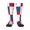 1 Black, variant on Knee High Socks for Women Flag Of Panama Long Tube Sock Uniform Socks
