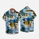 thumbnail image 2 of Camisas Para Hombre Camisa Hawaiana Casual Sin Posicionamiento Botones de Impresión Beach Turndown Blusa de Manga Corta Odeerbi ODB157349, 2 of 6