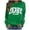 Green, variant on Women's Letter Printed Round Neck Pullover Street Long Sleeve Pullover Hoodie Juniors Two Piece Outfit