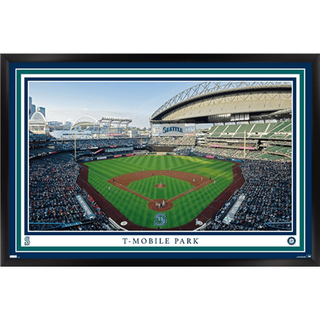 MLB Seattle Mariners – T-Mobile Park 22 Wall Poster 14.725 x 22.375 Framed