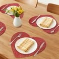 thumbnail image 2 of Heart Shape Placemats Set of 6, Happy Valentine's Day Dining Table Place Mats Home Kitchen Decor, Wedding Anniversary Decor Red 15*15.4inch, 2 of 6