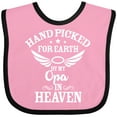 thumbnail image 3 of Inktastic Handpicked for Earth by My Opa in Heaven with Angel Wings Boys or Girls Baby Bib, 3 of 4