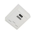 thumbnail image 2 of bedienty Large Wall Mount Mailbox W/Code Lock Capacity Postbox Large Black Iron Rainproof White 26x9x31cm, 2 of 6