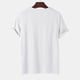 thumbnail image 5 of Hombres Casual Cuello Redondo Sólido Jersey Estampado Pantalones Cortos Mangas Camiseta Blusa Pompotops  oipoqjl32276, 5 of 5