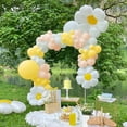 thumbnail image 6 of Daisy Party Decorations, Two Groovy Party Supplies with Happy Birthday Banner White and Yellow Daisy Balloons for Girls Birthday Baby Shower, 6 of 7
