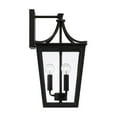 thumbnail image 3 of 3 Light Outdoor Wall Lantern In Farmhouse Style-19.25 Inches Tall And 10 Inches Wide Capital Lighting 947931Bk, 3 of 6