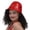 Watermelon Red, variant on Yuanlong Unisex Gold Print Bucket Hat With Wide Brim Summer Sun Hat Solid Color Hip Hop Streetwear Headwear