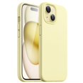 thumbnail image 1 of Silicone Case for iPhone 15 6.1Inch, Silky,Soft Touch Full,Body Protective Phone Case, Shockproof Cover,Yellow, 1 of 4