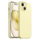 thumbnail image 1 of Funda de silicona para iPhone 15 de 6,1 pulgadas suave y sedosa carcasa protectora completa para teléfono cubierta a prueba de golpes color amarillo Liling, 1 of 4