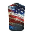 thumbnail image 6 of UVEASISHA 4th of July Button Down Shirts for Men Sleeveless Lapel American Flag Shirt Lightweight Casual Patriotic Tank Tops with Pocket Light Blue M, 6 of 6