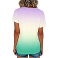 thumbnail image 5 of ZUKMRJPC Mens Workout Tops Short Sleeve Crewneck Fashion Gradient Color Summer Tops Casual Lightweight Gym Athletic T Shirts Unisex, 5 of 7