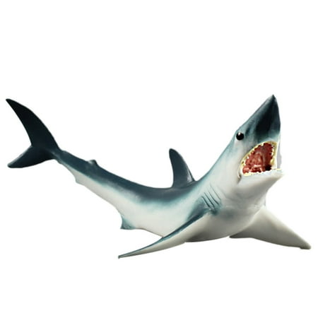 

NUOLUX High Simulation Mako Shark Animal Model Marine Organism Decoration for Children Playing