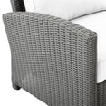 thumbnail image 6 of Afuera Living Traditional Wicker Outdoor Loveseat in White/Gray, 6 of 10