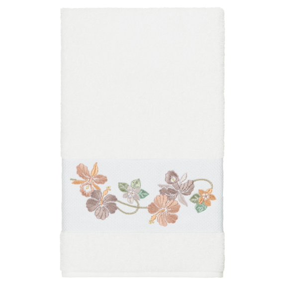 Linum Home Textiles Caroline Embellished Turkish Cotton Bath Towel