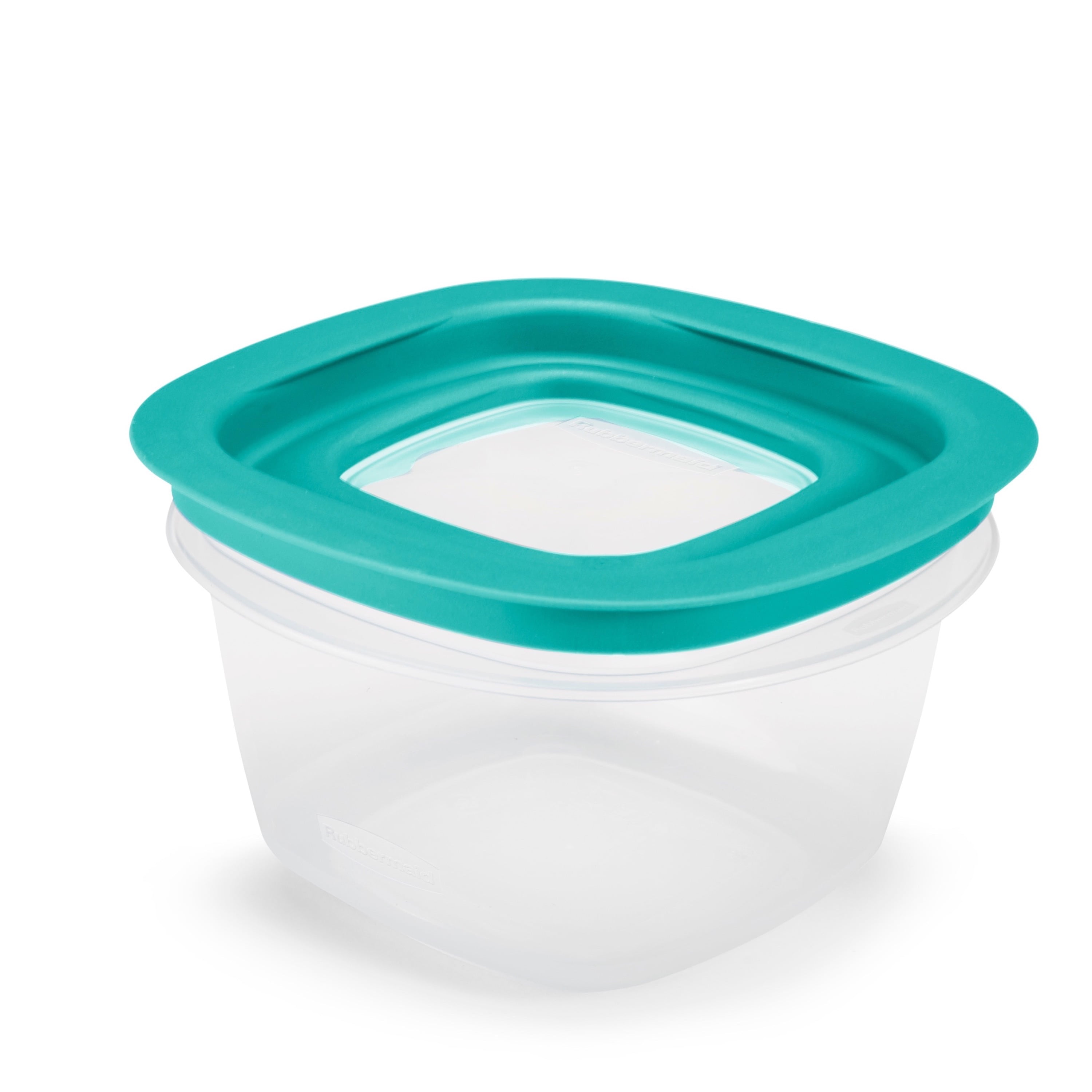 Rubbermaid Flex and Seal Set of 21 Variety Food Storage Containers, Teal  Lids 