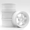 thumbnail image 4 of 4 piezas de llanta de rueda 12 mm, buje hexagonal, bujes de rueda, piezas de actualización para Axial para reemplazo de piezas de accesorios de blanco Hugo  Llanta de rueda de coche RC, 4 of 5