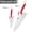 Red White, variant on Ceramic Knife Set 2 Pack Fruit Meat Cutting Vegetable Paring Knife Set with Blade Guard for Kitchen and Restaurant, 6" Chef and 3" Paring Knife